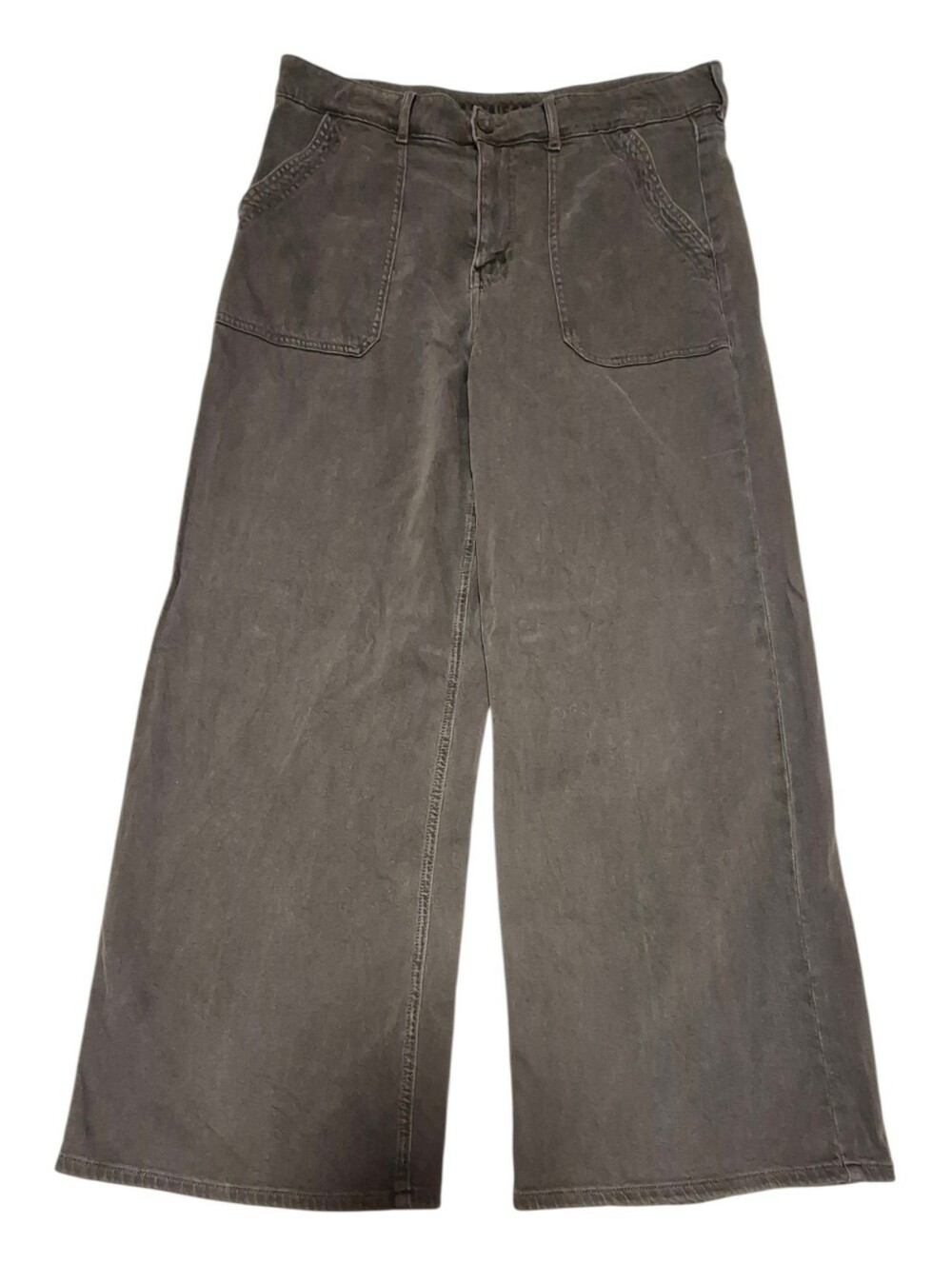 American Eagle Super High-Rise Baggy Wide-Leg Pants - Size 12 Short